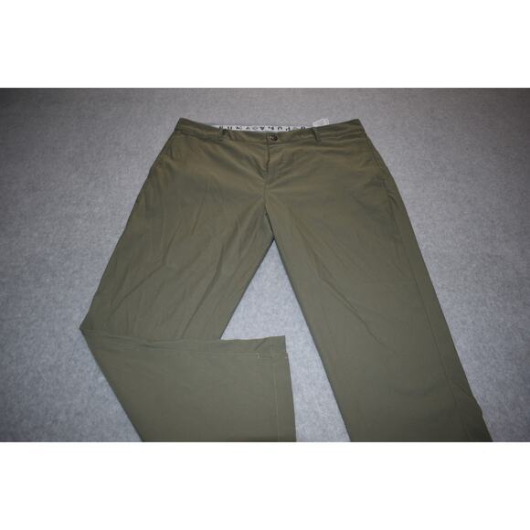 PUMA Golf Pants Mens Size 38 x 30 Green Tour Performance Polyester FLAT - Picture 1 of 8